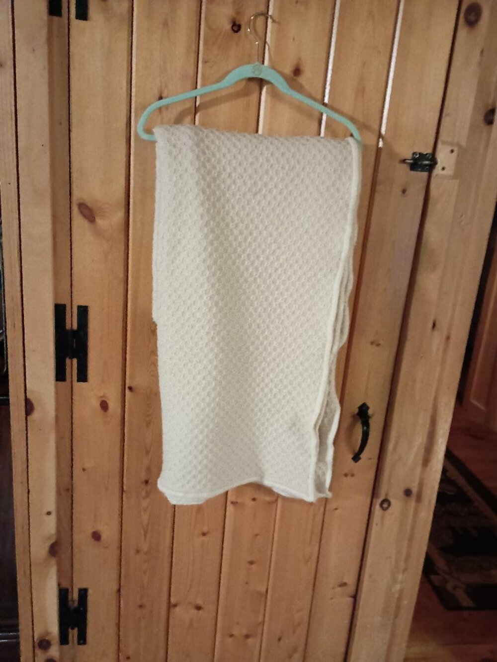 LL Bean wool or wool blend twin blanket